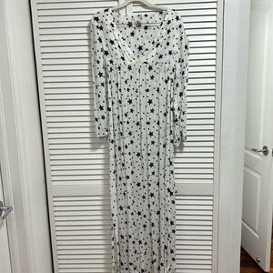 White dress blue stars size small